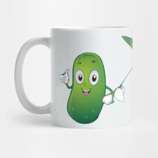Crisp and Cool Cucumber Art Mug